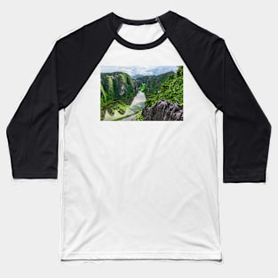 View from Hang Mua Temple, Ninh Binh, Vietnam. Baseball T-Shirt